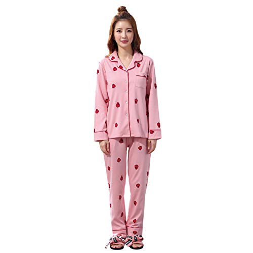 Cikuso - Pijama - para mujer Rosa XL