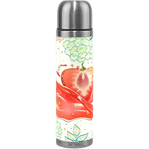 Thermos-Flor Jugo De Fresa Termo Botella De Agua...