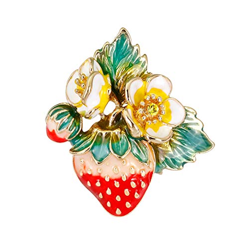 Meigold Wild Broche Fruta Fresa Broche Diamante...