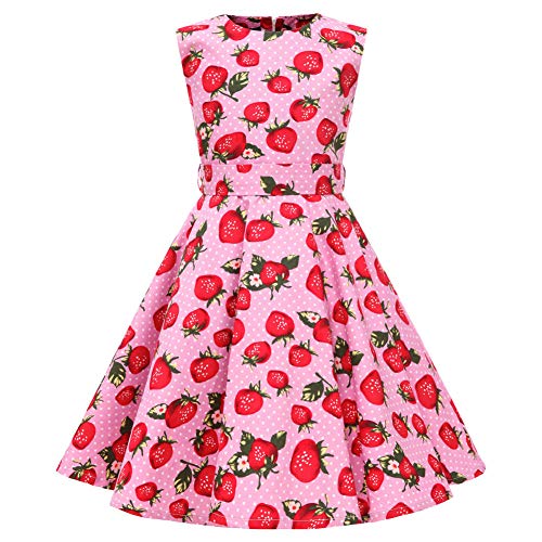 YFCH Vestido Vintage Retro 50s Estampado para...