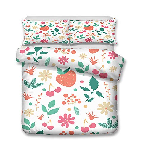 Meiju Juego de Ropa de Cama con Funda nórdica de...