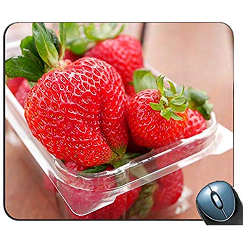 yyndw Mouse Pad Fresas En Caja De Plástico...